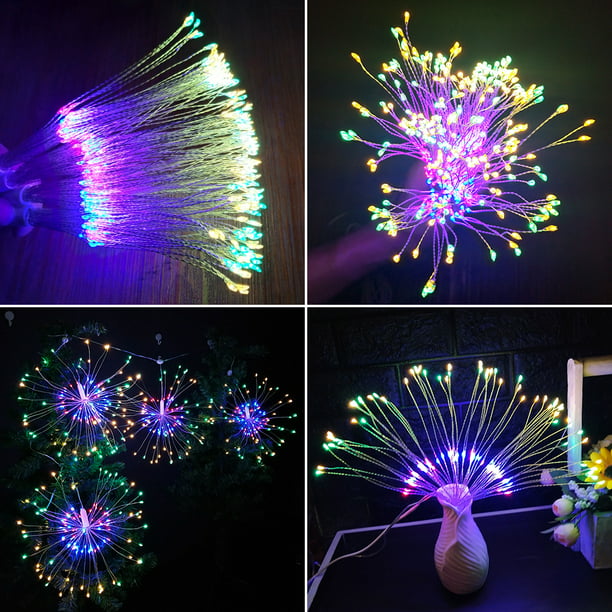 Firework LED Copper Wire Strip Fairy String Lights Xmas Holiday Decor Remote US